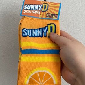 Men's Orange Crew Socks